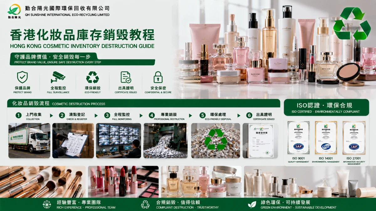 香港化妆品库存销毁